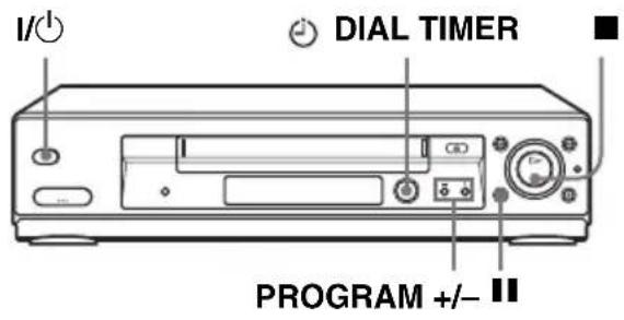 I/○ DIAL TIMER PROGRAM +/-