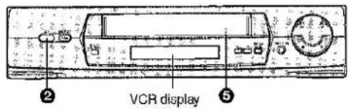 VCR display ② ⑤