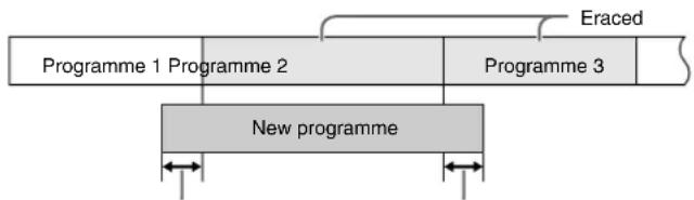 Programme 1 Programme 2 Eraced Programme 3 New programme