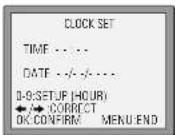 DAEWOO SV-871 - Setting time and date - 1