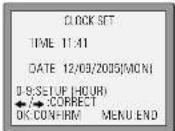 DAEWOO SV-871 - Setting time and date - 2