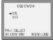 DAEWOO SV-871 - OSD (On Screen Display) ON & OFF - 3