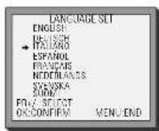 DAEWOO SV-871 - Language Select - 1