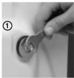 IGNIS AWF 595 IG - Remove the transport bolts - 2