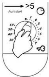 Autostart >5 60° 50° 40° 30° 1 2 3 4 5 6 7