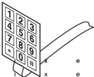 1 2 3 4 5 6 7 8 9 * 0 # x e x e