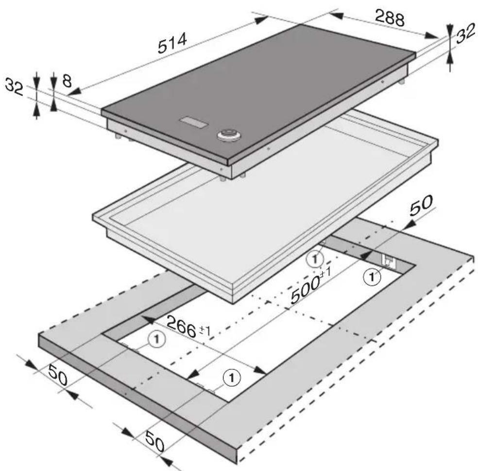 514 288 32 32 8 50 500±1 266±1 50 50 ① ① ① ① ① ② ② ② ② ② ② ②