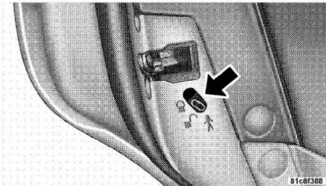 Chrysler 300 SRT (2009) - To Engage the Child Protection Door Lock System - 1