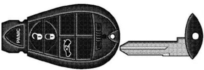Chrysler 300 SRT (2009) - Fob with Integrated Key - 1