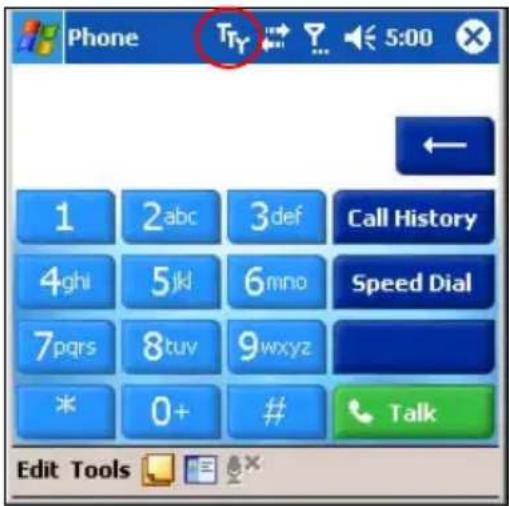Phone T1y 5:00 ← 1 2abc 3def Call History 4ghi 5kl 6mno Speed Dial 7pqrs 8tuv 9wxyz * 0+ # Talk Edit Tools