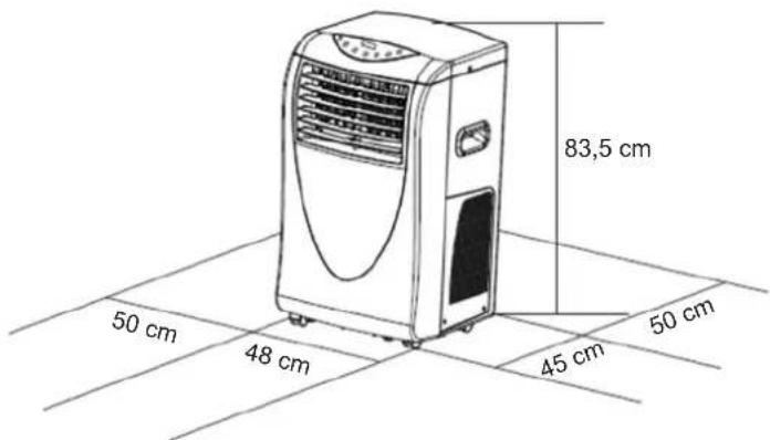 83,5 cm 50 cm 48 cm 45 cm 50 cm