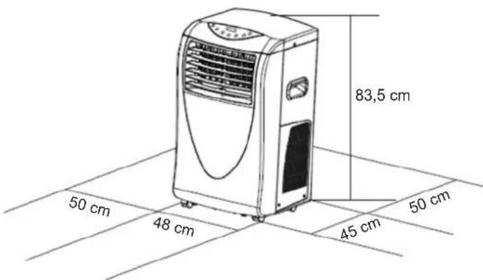 83,5 cm 50 cm 48 cm 45 cm 50 cm
