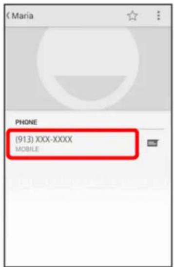 (Maria PHONE (913) XXX-XXXX MOBILE