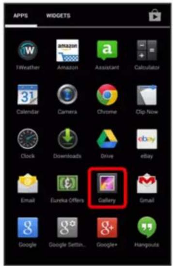 APPS, WIDGETS, TWeather, Amazon, Assistant, Calculator, Calendar, Camera, Chrome, Clip Now, Clock, Downloads, Drive, eBay, Email, Eureka Offers, Gallery, Gmail, Google, Google Settings..., Google*, Hangouts