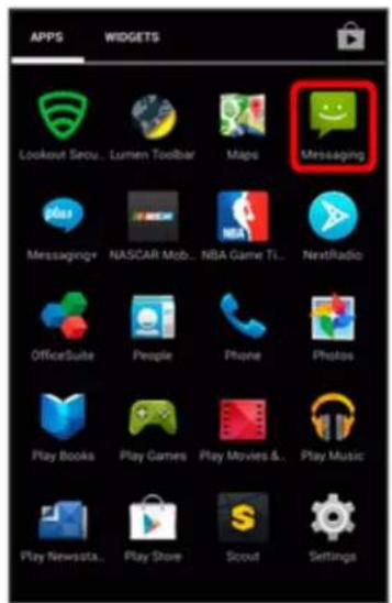 APP5 WIDGETS Lookout Secu... Lumen Toolbar Maps Messaging Messagegr NASCAR Mob... NBA Game T... NextRadio OfficeSuite People Phone Photos Play Books Play Games Play Movies &... Play Music Play Newssta... Play Store Scout Settings