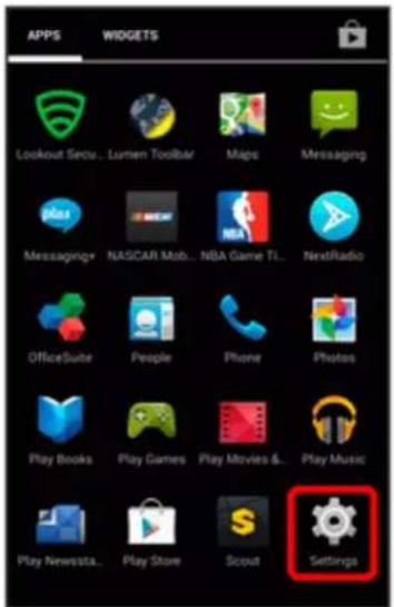 APP5 WIDGETS Lookout Secu... Lumen Toolbar Maps Messaging MessageGrv NASCAR Mob... NBA Game Tl... NextRadio OfficeSuite People Phone Photos Play Books Play Games Play Movies & Play Music Play Newssta... Play Store Scout Settings