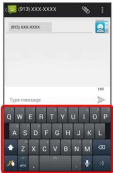(913) XXX-XXXX (913) XXX-XXXX Type message Q W E R T Y U I O P A S D F G H J K L Z X C V B N M +1u