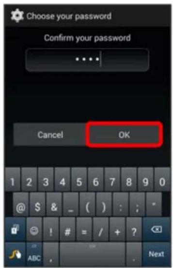 Choose your password Confirm your password Cancel OK