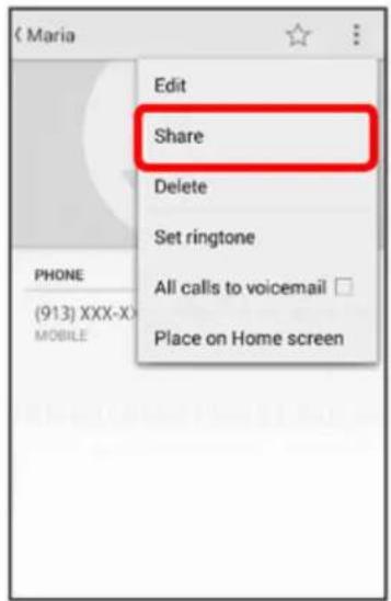 Maria Edit Share Delete Set ringtone All calls to voicemail Place on Home screen PHONE (913) XXX-X MOBILE