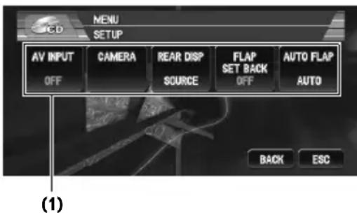 PIONEER AVIC-N3 - Setup adjustments - 1