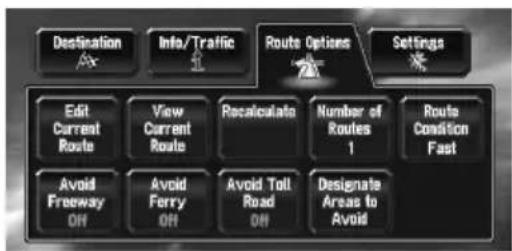 PIONEER AVIC-N3 - Touch "Number of Routes". - 1