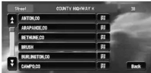 PIONEER AVIC-N3 - Touch the city or area where your destination is located. - 1