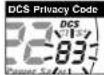 COBRA MicroTalk PR2702VP - Set DCS Privacy Codes - 2