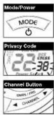 COBRA MicroTalk PR2702VP - Set CTCSS Privacy Codes - 1