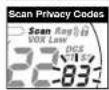 COBRA MicroTalk PR2702VP - To scan privacy codes: - 2