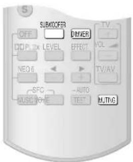 SUBMOOFER OFF COP LEVEL NEO 6 SFC MUSIC HOME DINNER EFFECT AUTO TEST TV VOL TV/AV MJTKG