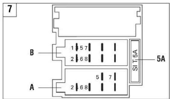 7 B 1 5 7 2 6 8 SI T 5A 5A A 2 6 8 5 7