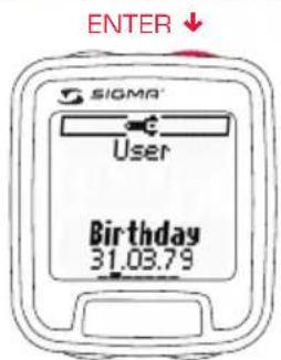ENTER SIGMA® User Birthday 31.03.79