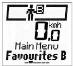 Main Menu Favourites B