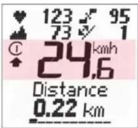 123 95 73 1 24 km/h 24,6 Distance 0.22 km