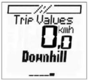 Trip Values 0,0 km/h Downhill