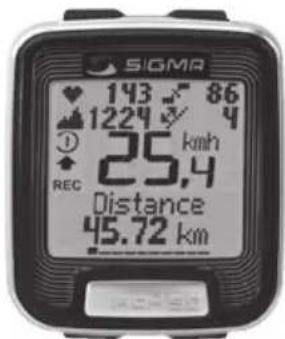 SIGMA 143 86 1224 4 25,4 km/h REC Distance 45.72 km