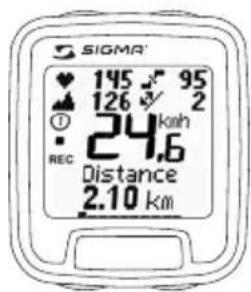 SIGMA 145 95 126 2 24 km/h REC Distance 2.10 km
