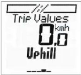 Trip Values 0,0 km/h Uphill