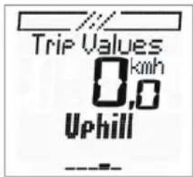 Trip Values 0,0 km/h Uphill