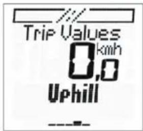 Trip Values 0,0 km/h Uphill