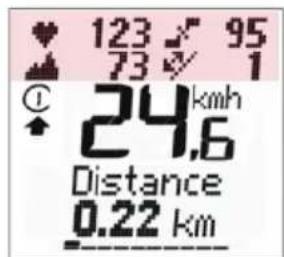 123 95 73 1 24 kmh 24,6 Distance 0.22 km