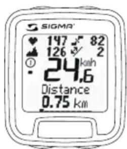 SIGMA 147 82 126 2 24 km/h Distance 0.75 km