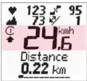 123 95 73 1 24 km/h 24,6 Distance 0.22 km