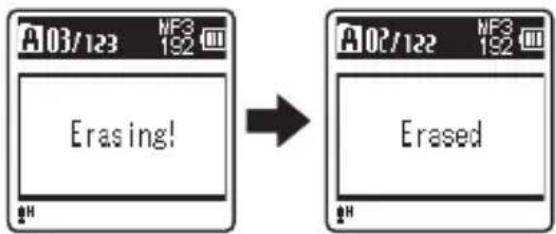 A03/123 MF3 192 Erasing! A02/122 MF3 192 Erased