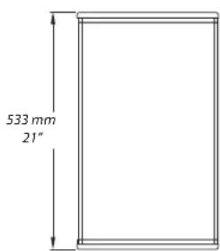 533 mm 21"