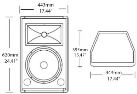443mm 17.44" 620mm 24.41" 393mm 15.47" 443mm 17.44"