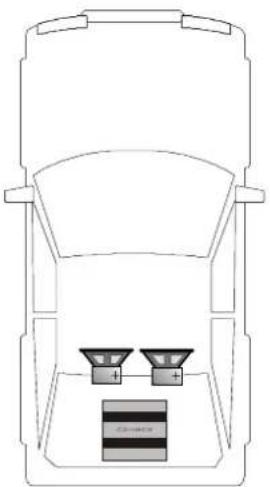 Crunch GTR 640.4 - 2-Channel-Mode: 2 Subwoofers / Mono bridged - 1