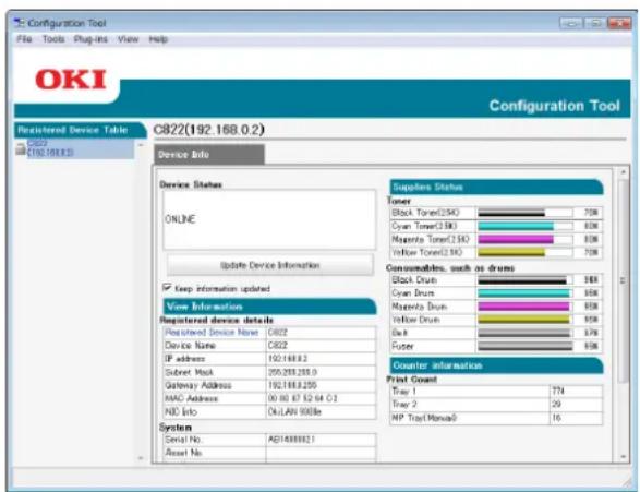 OKI C822n - Softwarové nástroje pro systém Windows - 1