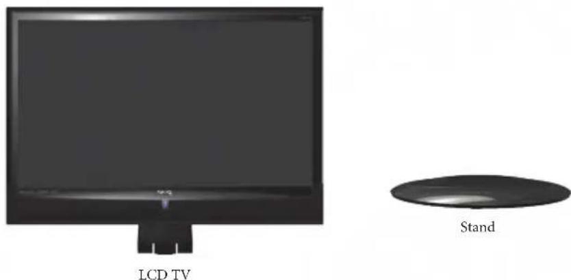 BENQ MK2442 - Follow the instructions below to install the TV stand: - 1