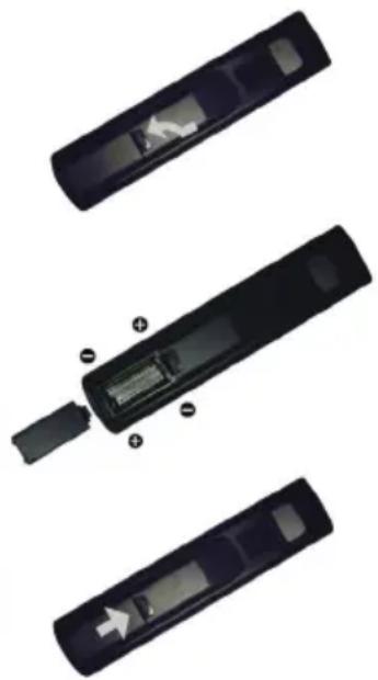 BENQ MK2442 - Installing batteries - 1